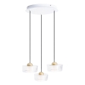 MAXLIGHT P0543 - LED Пендел LIPARI LED/22W/230V Ø 35 см прозрачен
