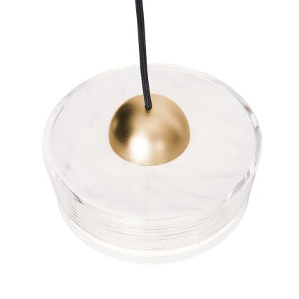 MAXLIGHT P0543 - LED Пендел LIPARI LED/22W/230V Ø 35 см прозрачен