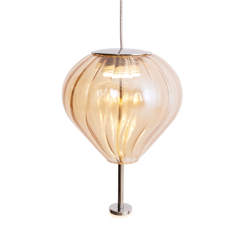 MAXLIGHT P0575 - LED Пендел PALLONCINI 2xLED/3W/230V Ø 12 см бежов