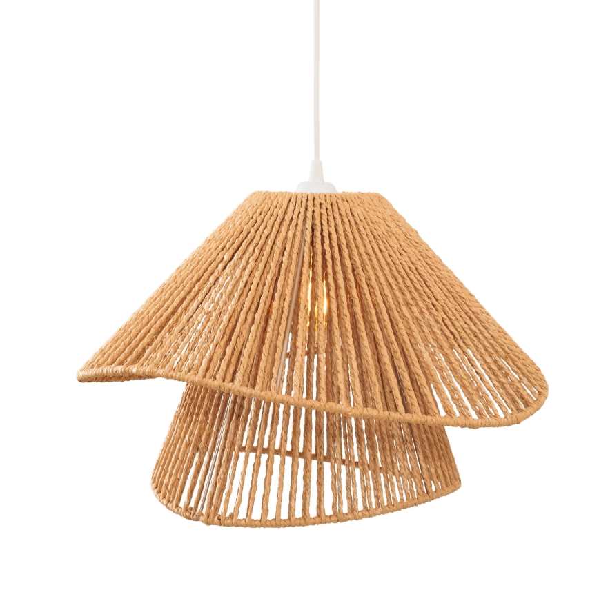 MAXLIGHT P0578 - Пендел AMALFI 1xE27/15W/230V Ø 45 см бежов