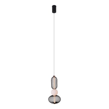 MAXLIGHT P0591 - LED Пендел BORA LED/10W/230V Ø 22 см бял/черен