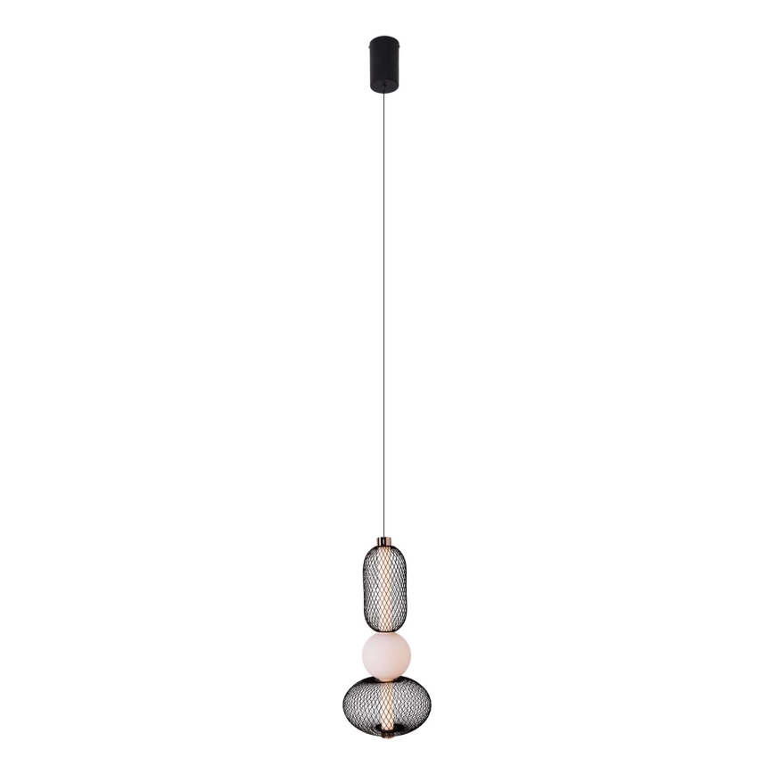 MAXLIGHT P0591 - LED Пендел BORA LED/10W/230V Ø 22 см бял/черен