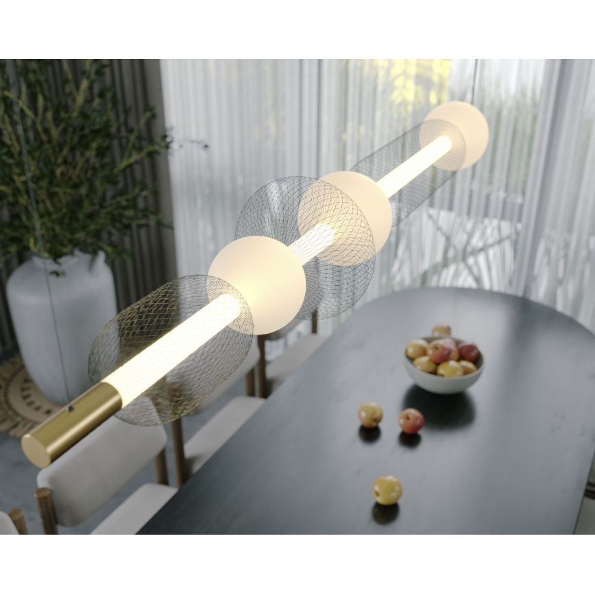 MAXLIGHT P0593 - LED Пендел BORA LED/29W/230V бял/черен