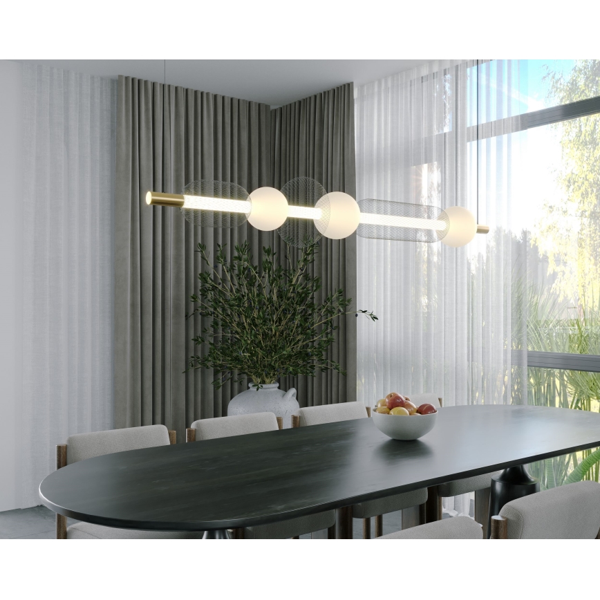 MAXLIGHT P0593 - LED Пендел BORA LED/29W/230V бял/черен