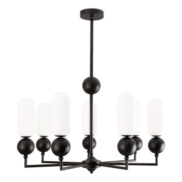 MAXLIGHT P0632 - Полилей на тръба NOVA, 7xG9/7W/230V, диаметър 70 см, черен