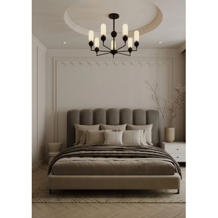 MAXLIGHT P0632 - Полилей на тръба NOVA, 7xG9/7W/230V, диаметър 70 см, черен