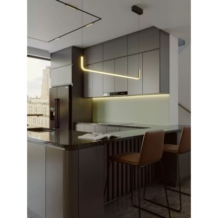 MAXLIGHT PO644 - LED полилей на кабел URUS LED/17W/230V черен