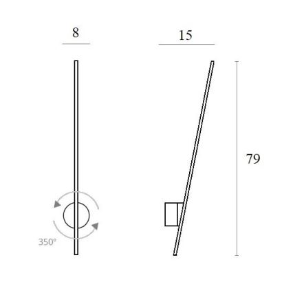 MAXLIGHT W0212 - LED Екстериорен аплик ПАЯК LED/8,4W/230V IP44 бял