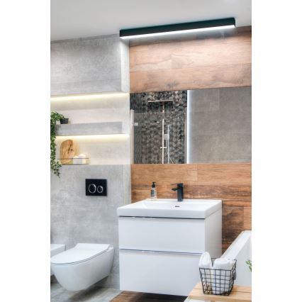 MAXLIGHT W0266 - LED Димируема лампа за огледало в баня LINEAR LED/36W/230V 113,5 см IP44 черен