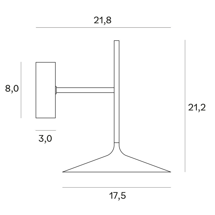 MAXLIGHT W0303 - LED Аплик HANA LED/6W/230V черен