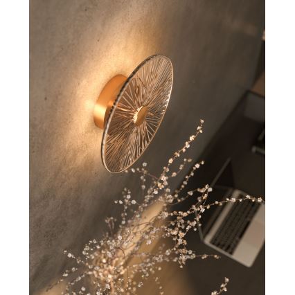 MAXLIGHT W0356 - LED аплик ALLURE LED/5W/230V Ø 28 см златист/прозрачен