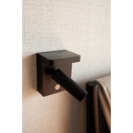 MAXLIGHT W0374 - LED Стенен спот с безжично зареждане LOFER LED/7W/230V черен