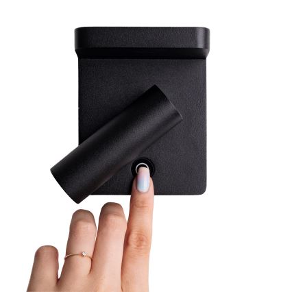 MAXLIGHT W0374 - LED Стенен спот с безжично зареждане LOFER LED/7W/230V черен