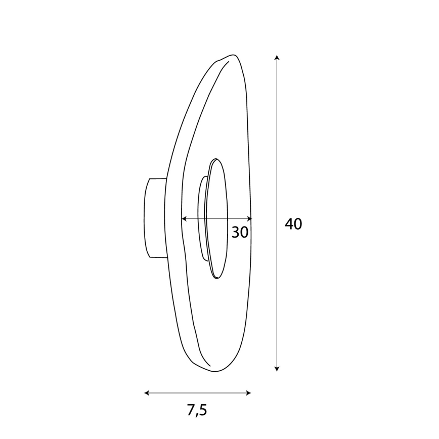 MAXLIGHT W0558 - LED аплик DEUX LED/5W/230V черен
