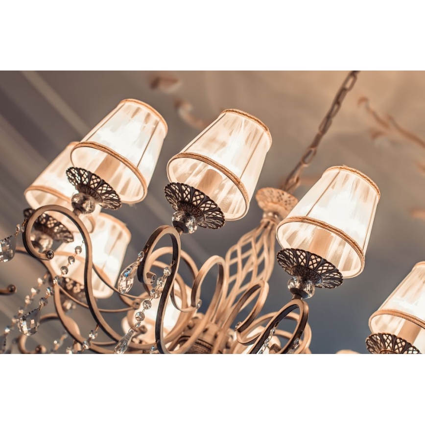 Maytoni ARM247-10-G - Пендел GRACE 10xE14/40W/230V