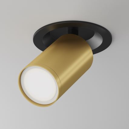 Maytoni C048CL-U-1BMG - Спот за вграждане FOCUS 1xGU10/10W/230V златист