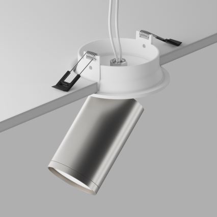 Maytoni C048CL-U-1WS - Спот за вграждане FOCUS 1xGU10/10W/230V лъскав хром