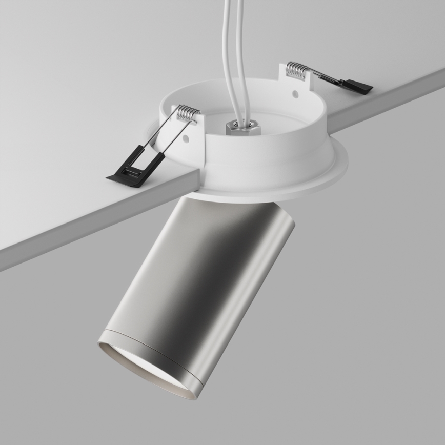 Maytoni C048CL-U-1WS - Спот за вграждане FOCUS 1xGU10/10W/230V лъскав хром