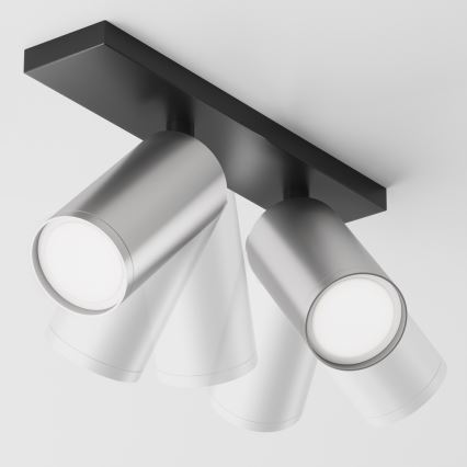 Maytoni C051CL-U-02BS - Спот FOCUS 2xGU10/10W/230V матов хром/черен