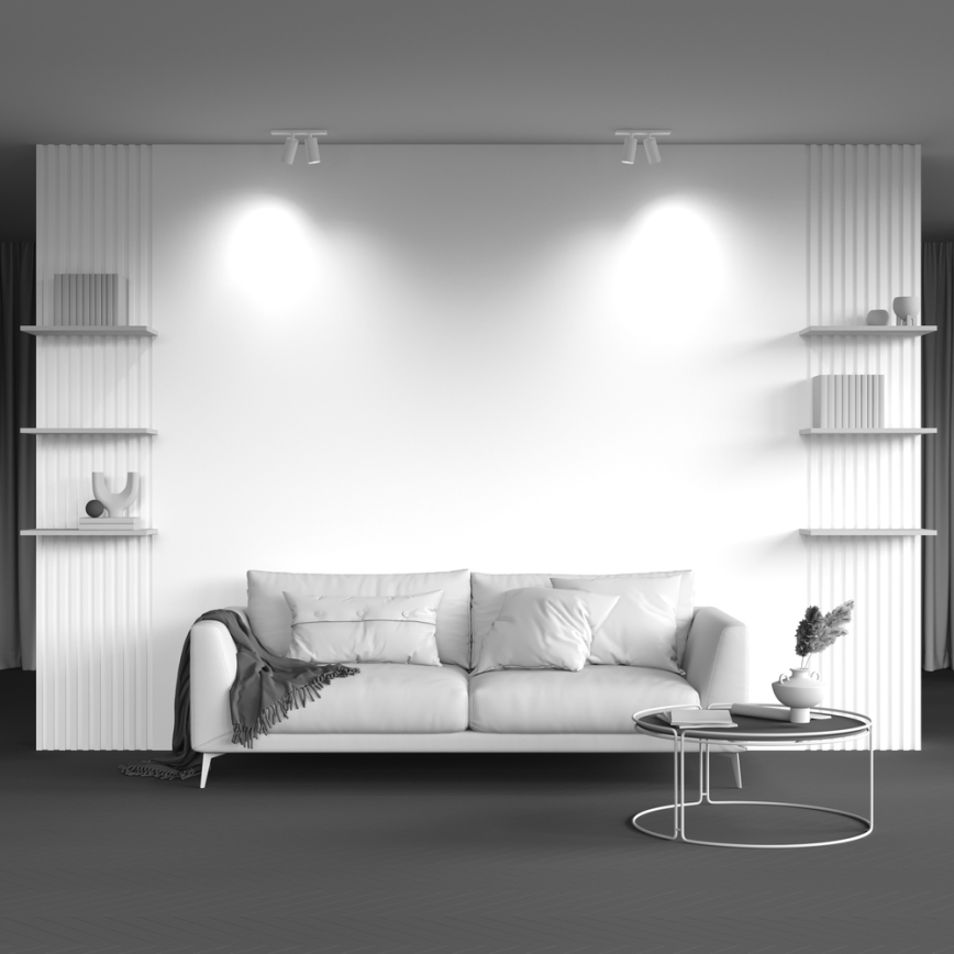 Maytoni C051CL-U-2W - Спот FOCUS 2xGU10/10W/230V бял/черен