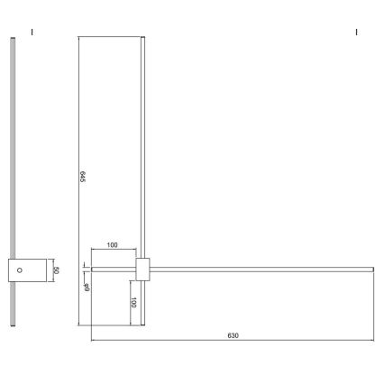 Maytoni C070WL-L12GB3K - LED аплик PARS LED/12W/230V CRI 90 черен