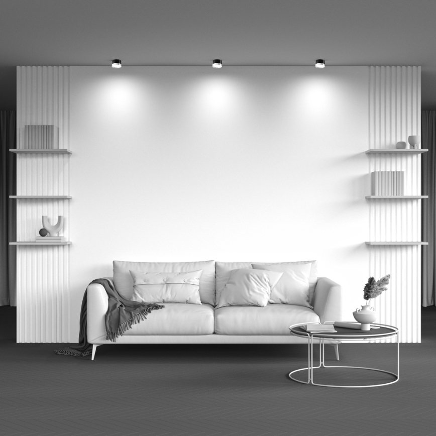 Maytoni C086CL-GX53-SRD-BG - Спот HOOP 1xGX53/15W/230V черен/златист