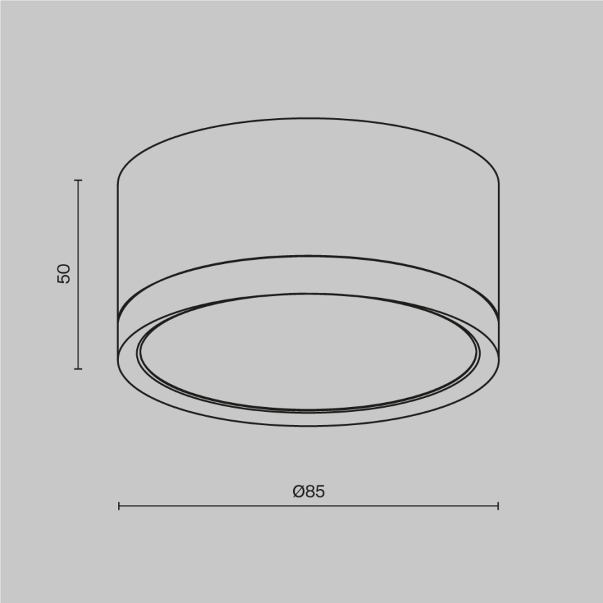 Maytoni C086CL-GX53-SRD-W - Спот HOOP 1xGX53/15W/230V 8,5 см бял