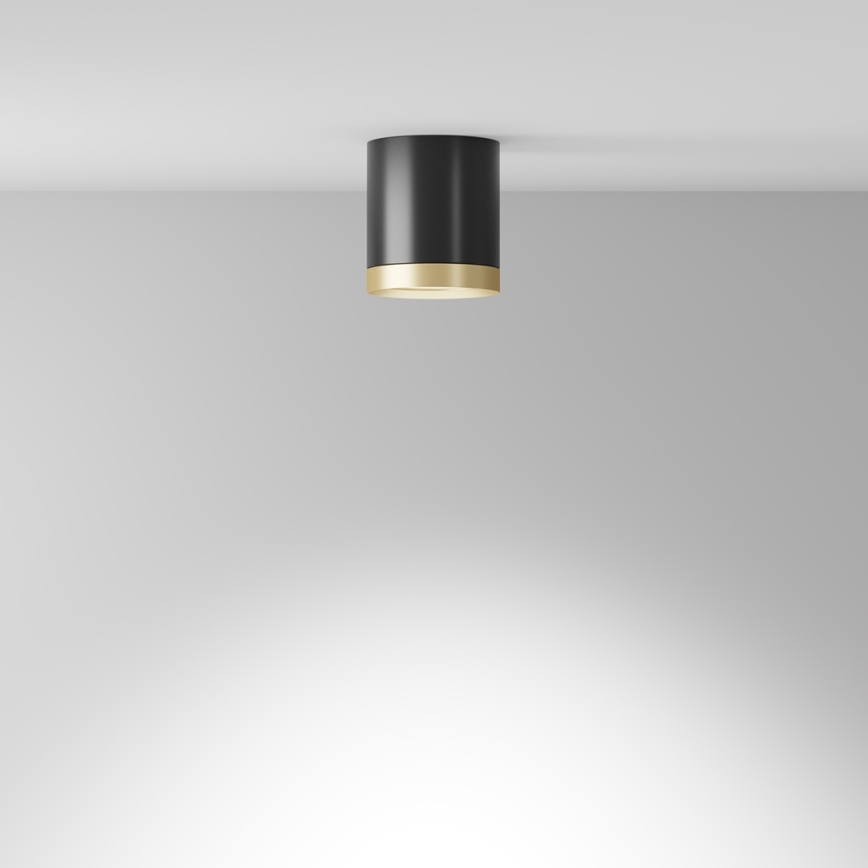 Maytoni C086CM-GX53-MRD-BG - Спот HOOP 1xGX53/15W/230V черен/златист