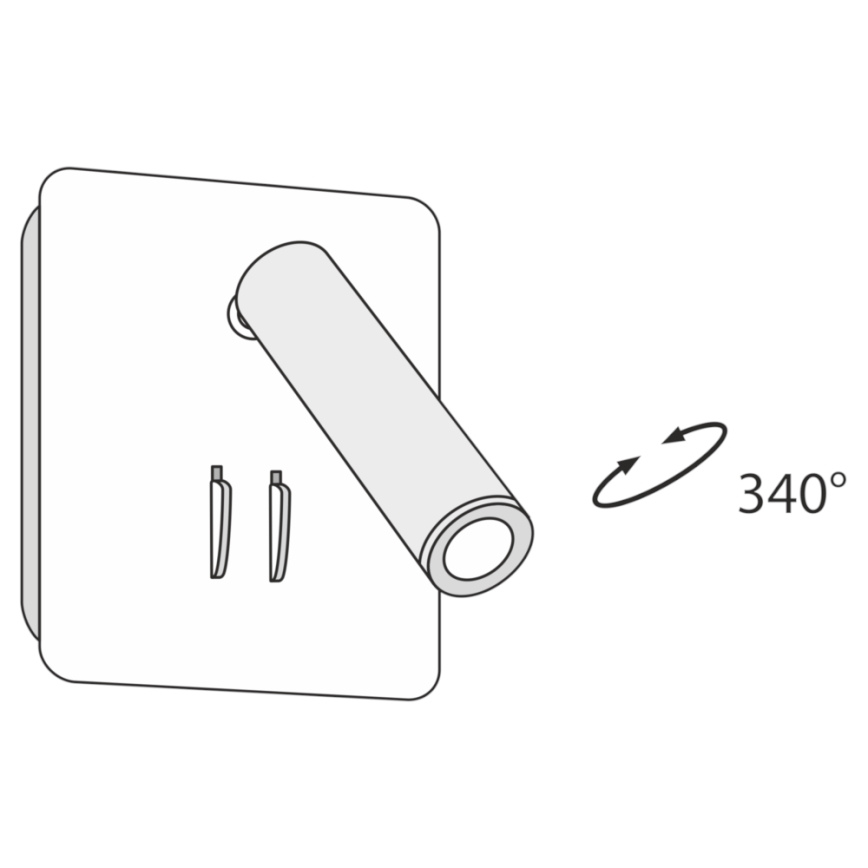 Maytoni C175-WL-01-6W-B - LED Стенен спот IOS LED/9W/230V черен
