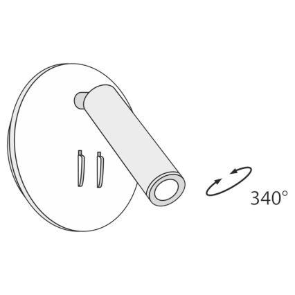 Maytoni C176-WL-01-6W-B - LED Стенен спот IOS LED/9W/230V черен