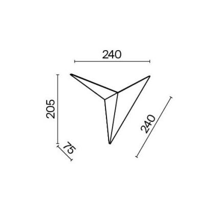 Maytoni C808WL-L3B - LED аплик TRAME LED/3W/230V черен