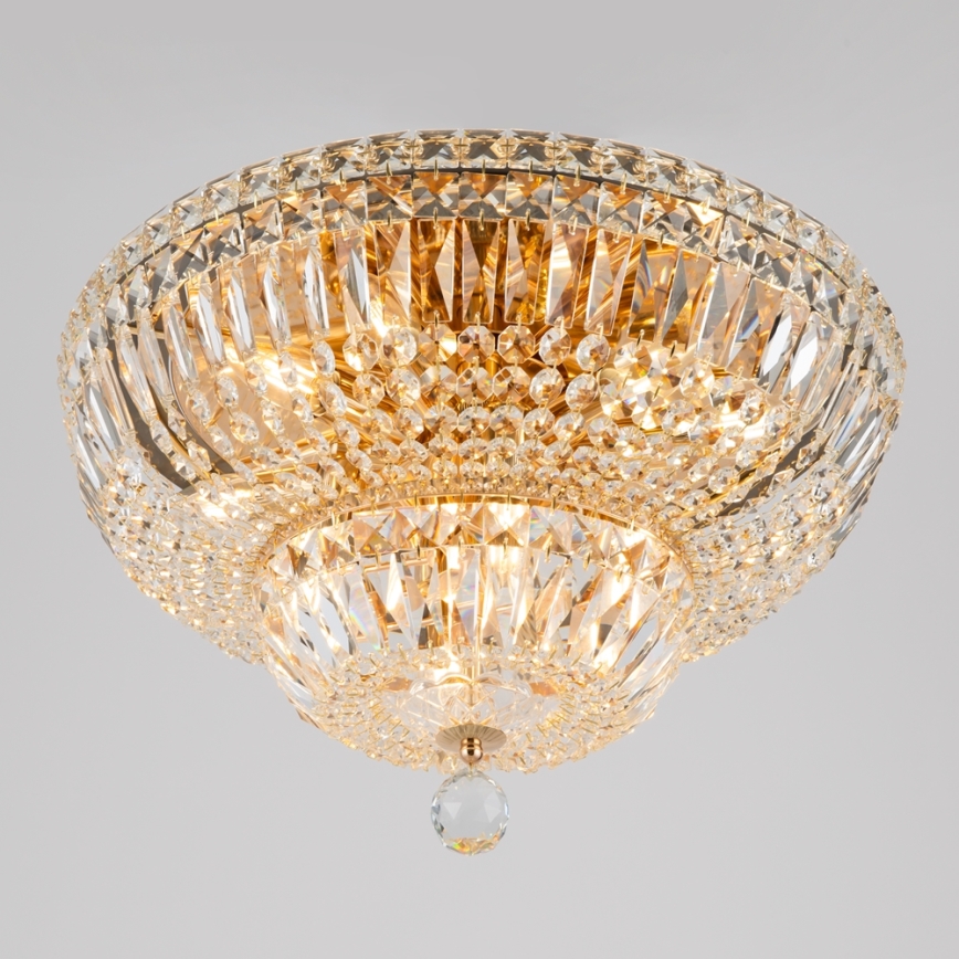 Maytoni DIA100-CL-12-G - Плафон BASFOR 12xE14/60W/230V златист