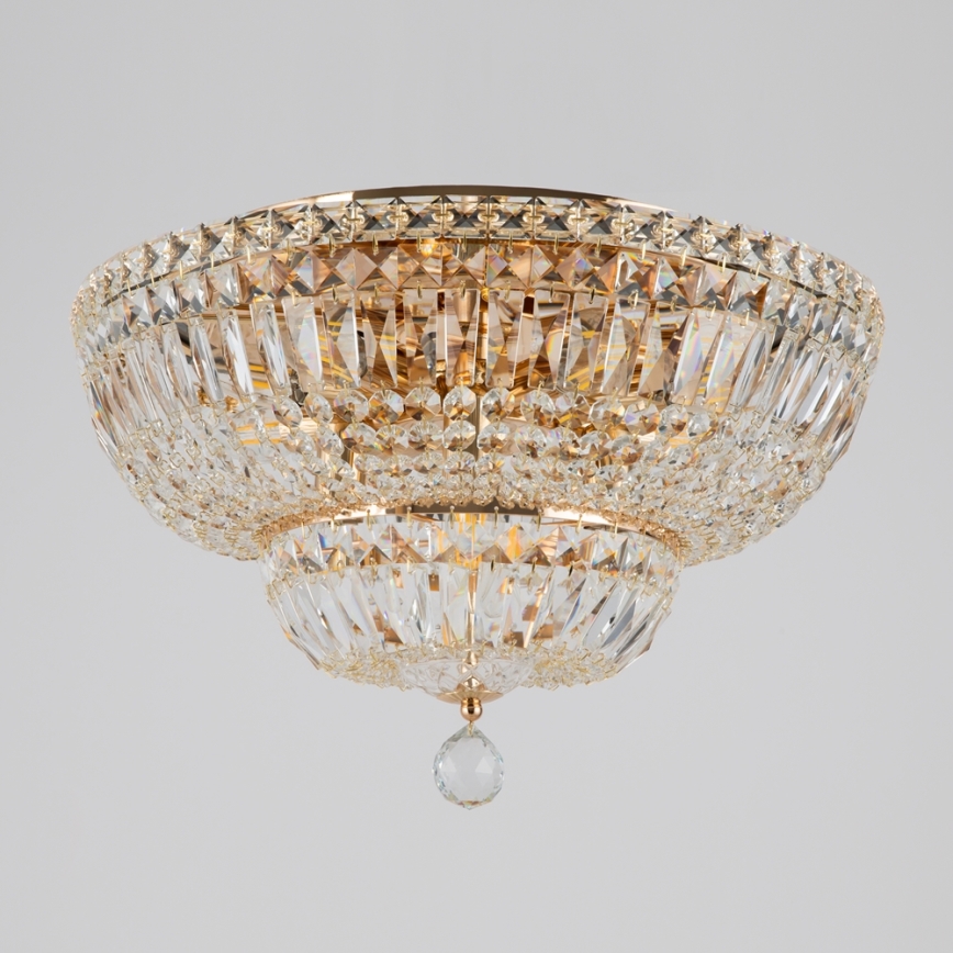 Maytoni DIA100-CL-12-G - Плафон BASFOR 12xE14/60W/230V златист