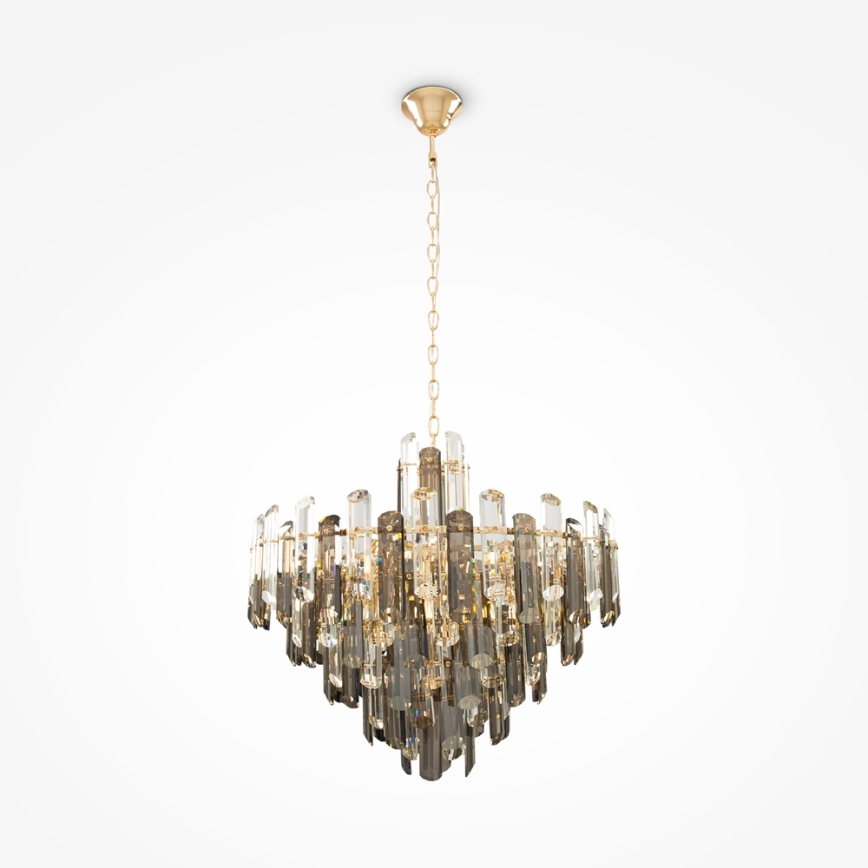Maytoni DIA200PL-08G - Пендел FLARE 8xE14/40W/230V