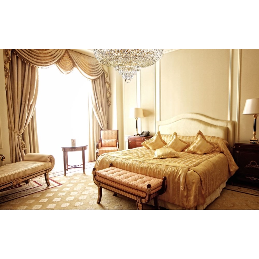 Maytoni DIA890-CL-06-G - Полилей за повърхностен монтаж PALACE 6xE27/60W/230V