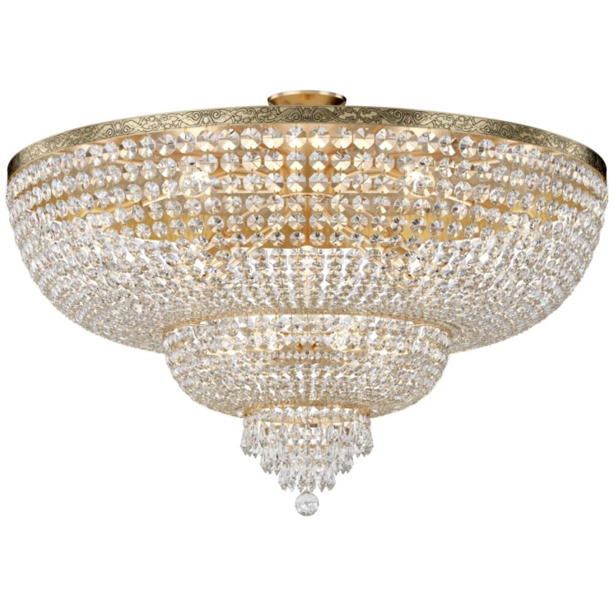 Maytoni DIA890-CL-18-G - Полилей за повърхностен монтаж PALACE 18xE27/60W/230V