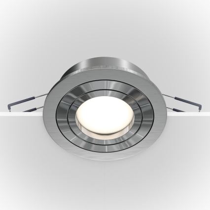 Maytoni DL023-2-01S - Спот за вграждане ATOM 1xGU10/50W/230V матов хром