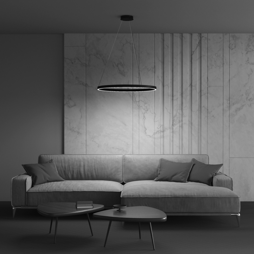 Maytoni MOD058PL-L32B3K - LED Пендел RIM LED/37W/230V 3000K Ø 60 см черен