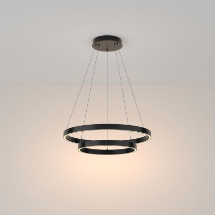 Maytoni MOD058PL-L55B3K - LED Пендел RIM LED/61W/230V 3000K Ø 60 см черен
