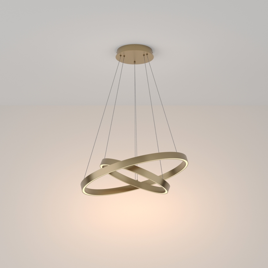 Maytoni MOD058PL-L55BS3K - LED Пендел RIM LED/61W/230V 3000K Ø 60 см златист