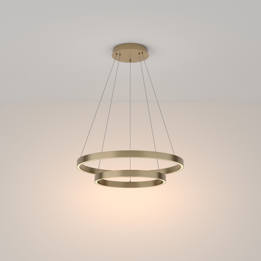 Maytoni MOD058PL-L55BS3K - LED Пендел RIM LED/61W/230V 3000K Ø 60 см златист