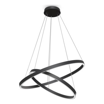 Maytoni MOD058PL-L74B3K - LED Пендел RIM LED/88W/230V 3000K Ø 80 см черен