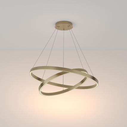 Maytoni MOD058PL-L74BS3K - LED Пендел RIM LED/88W/230V 3000K Ø 80 см златист