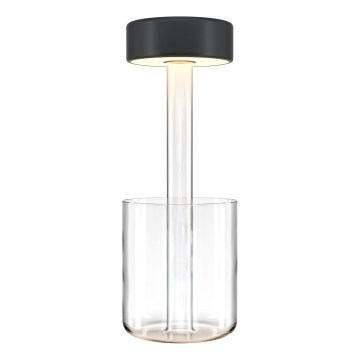 Maytoni MOD229TL-L3B3K1 - LED Димируем акумулаторен преносим настолна лампа LED/3W/5V 2200-4000K черен/прозрачен
