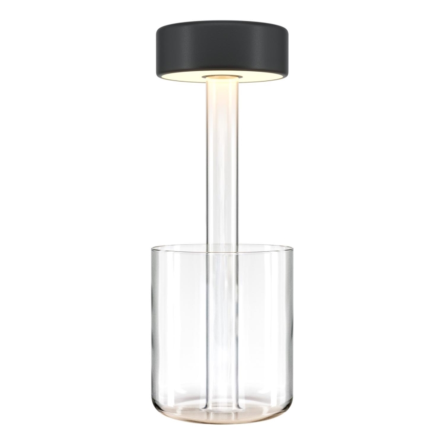 Maytoni MOD229TL-L3B3K1 - LED Димируем акумулаторен преносим настолна лампа LED/3W/5V 2200-4000K черен/прозрачен