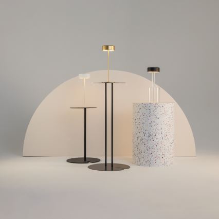 Maytoni MOD229TL-L3B3K1 - LED регулируема преносима настолна лампа с акумулатор LED/3W/5V 2200-4000K 2000 mAh черна/прозрачна