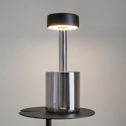 Maytoni MOD229TL-L3B3K3 - LED Димируем акумулаторен преносим настолна лампа LED/3W/5V 2200-4000K черен/сив
