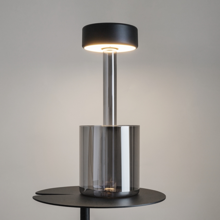 Maytoni MOD229TL-L3B3K3 - LED Димируем акумулаторен преносим настолна лампа LED/3W/5V 2200-4000K черен/сив