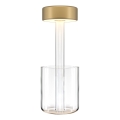 Maytoni MOD229TL-L3G3K1 - LED Димируем акумулаторен преносим настолна лампа LED/3W/5V 2200-4000K 2000 mAh златист/прозрачен
