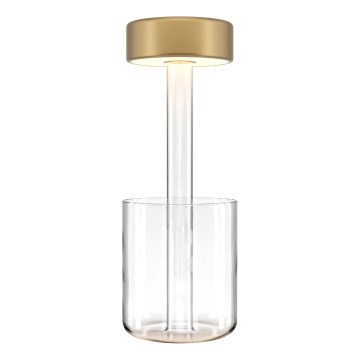 Maytoni MOD229TL-L3G3K1 - LED Димируем акумулаторен преносим настолна лампа LED/3W/5V 2200-4000K златист/прозрачен